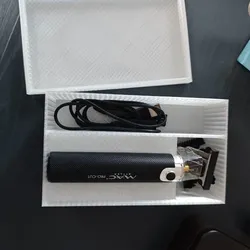 3D printer bestanden | 3MF | Razor Storage Box with Cradle and Lid (OpenSCAD)