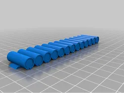 Chlorine Cannister Flat Car Load HO Scale