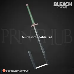 Cosplay STL تنزيل - Izuru Kira Wabisuke Sword – Bleach Zanpakuto 3D Print STL - Printhub
