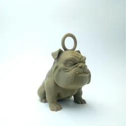 Creality Cloud | 🐶 Bulldog Keychain – Cute Grumpy Dog 3D Printable | ملفات الطابعة ثلاثية الأبعاد