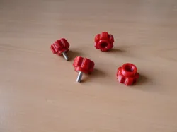 Fixing screw add-on heads for the Sculpfun S6/S9 laser unit, in OpenSCAD