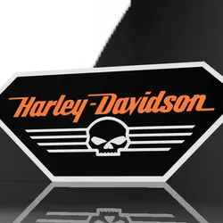 Fișiere pentru imprimante 3D | Fișier 3MF | HARLEY DAVIDSON LED LIGHTBOX