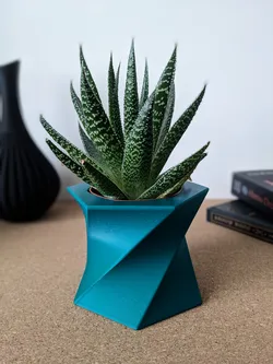 Simple Geometric Twisted Planter