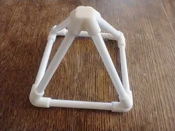Straw Square Pyramid Connector