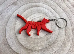 Articulated Cat keychain / Llavero gato articulado