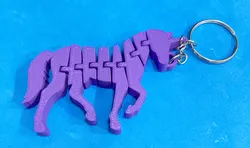 Articulated unicorn keychain / Llavero unicornio articulated