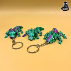 Baby Grumpy Dragon Keychains