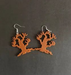 earring horror tree halloween pendientes aros colgantes