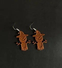 Earring scarecrow tiny halloween