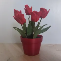 Flowerpot for styrofoam cupcakes