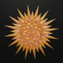 Geometric Star/Sun wall design