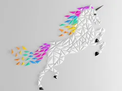 Geometric Unicorn wall art (only for Princess)