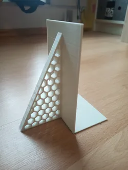 Honeycomb bookend