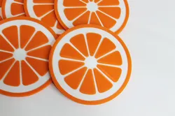 Orange & lemon slices coaster