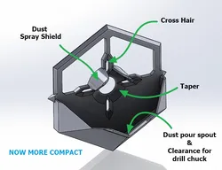#0108 Drill Dust Collector [Hexagonal Design]