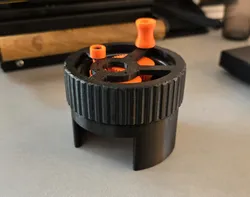 Bearing based spirographic WDT tool lower Body Remix for Gaggia Classic Portafilter