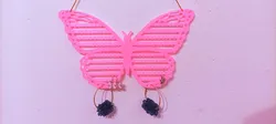 Butterfly shaped earring hanger