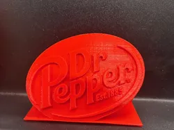 Dr. Pepper Logo W/ Stand