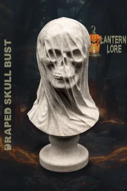 Draped Skull Bust (Pre Supported)