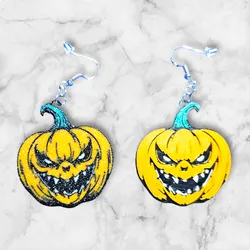 Halloween Jacko Killer Pumpkin Earrings