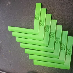 hammer protractor. Helper when gluing hammers.