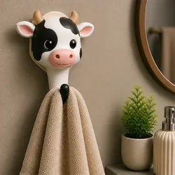 Home Decorations & Ornaments STL تنزيل - Cute Cow Hook - ALIX3D