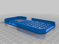 Iphone 12 mini case with a hexagonal tile pattern