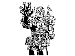 Judge Dredd stencil 4