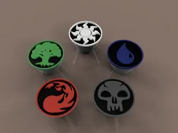 MTG Mana Symbol Knobs
