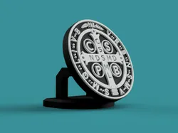 Saint Benedict Medal with Base – Decoration / Protection
