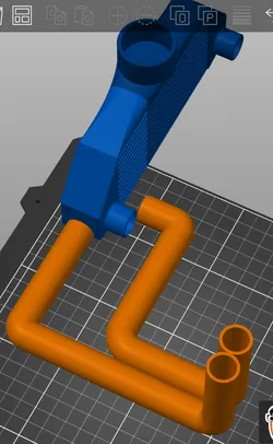Twin turbo intercooler pipes for side inlets