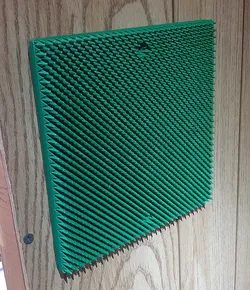 Wall Mount Back Scratcher, coarse, medium, and fine versions