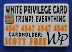 White Privilege Card Trumps Everything V2 8x Cards