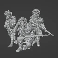 28mm US paratroopers Rifle Team 3