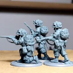 28mm US paratroopers Rifle Team 4