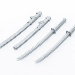 3D printer bestanden | 3MF | GI Joe Classified Snake Eyes Weapons