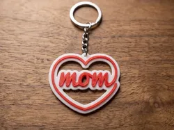 3D printer bestanden | 3MF | Heart for mom (keychain)
