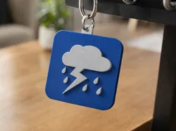 3D printer bestanden | 3MF | Llavero Clima Tormenta