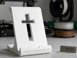 3D printer bestanden | 3MF | Suporte Smartphone UaiCéu - Edição Cruz