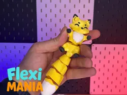 Adorable Articulated Print-in-Place Fox – Lying edition