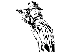 Agent Carter stencil