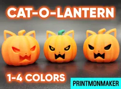 Cat-O-Lantern 1 to 4 Colors AMS MMU
