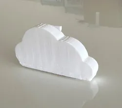 Cloud Cable Clip for a Desk
