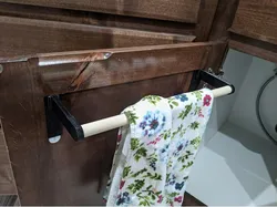 Customizable towel holder (using dowel)