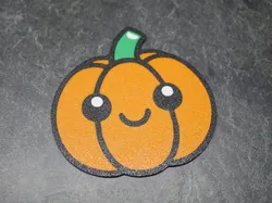 Cute Simple Pumpkin Coaster