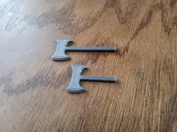 Double bladed axes for Dummy 13