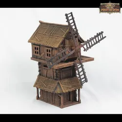 Fishing Village at War - Windmill (Original)