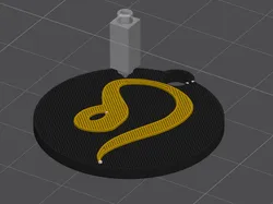 Fișiere pentru imprimante 3D | Fișier 3MF | Leo zodiac keyring - Llavero zodiaco leo