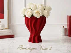 Fișiere pentru imprimante 3D | Fișier 3MF | Twistique Vase 2 (Dare to Create)