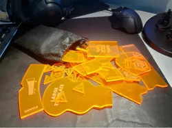 Gaslands tokens for laser cutter
